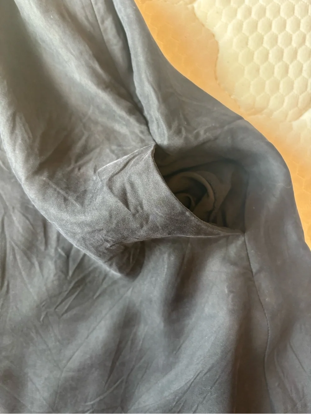 Nordstrom Black silk like dress. - Picture 7 of 9